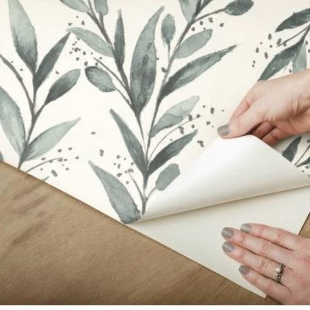 Magnolia Home by Joanna Gaines Teal Peel & Stick Wallpaper – Lot of 3 – New - Picture 5 of 5